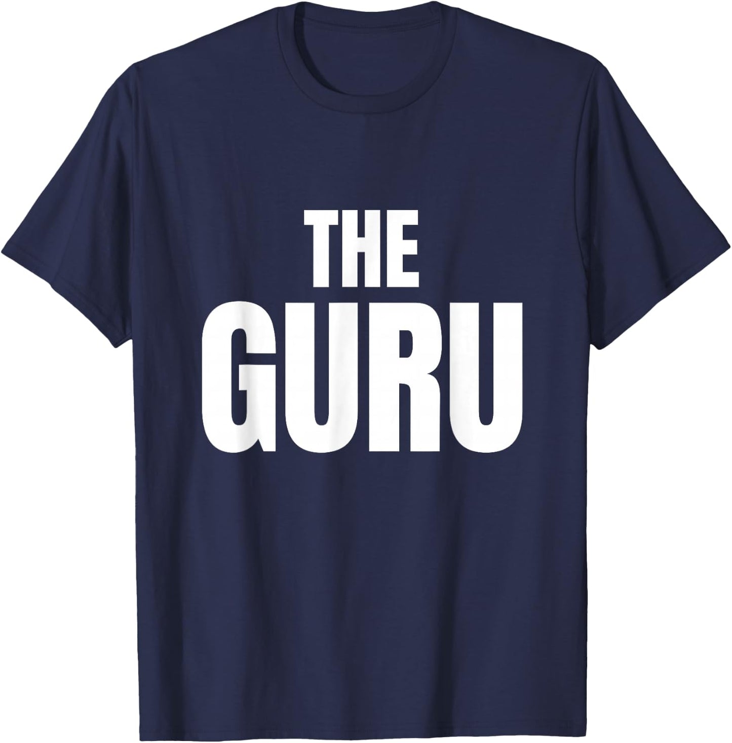 Slogans and Tokens The Guru Black -Adults -Kids Classic Fit Cotton 100% Short Sleeve Small T-Shirt - T-Shirt | Navy