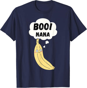 Boonana Boo-Nana Funny Halloween Costume Ghost Banana Puns T-Shirt - T-Shirt | Navy