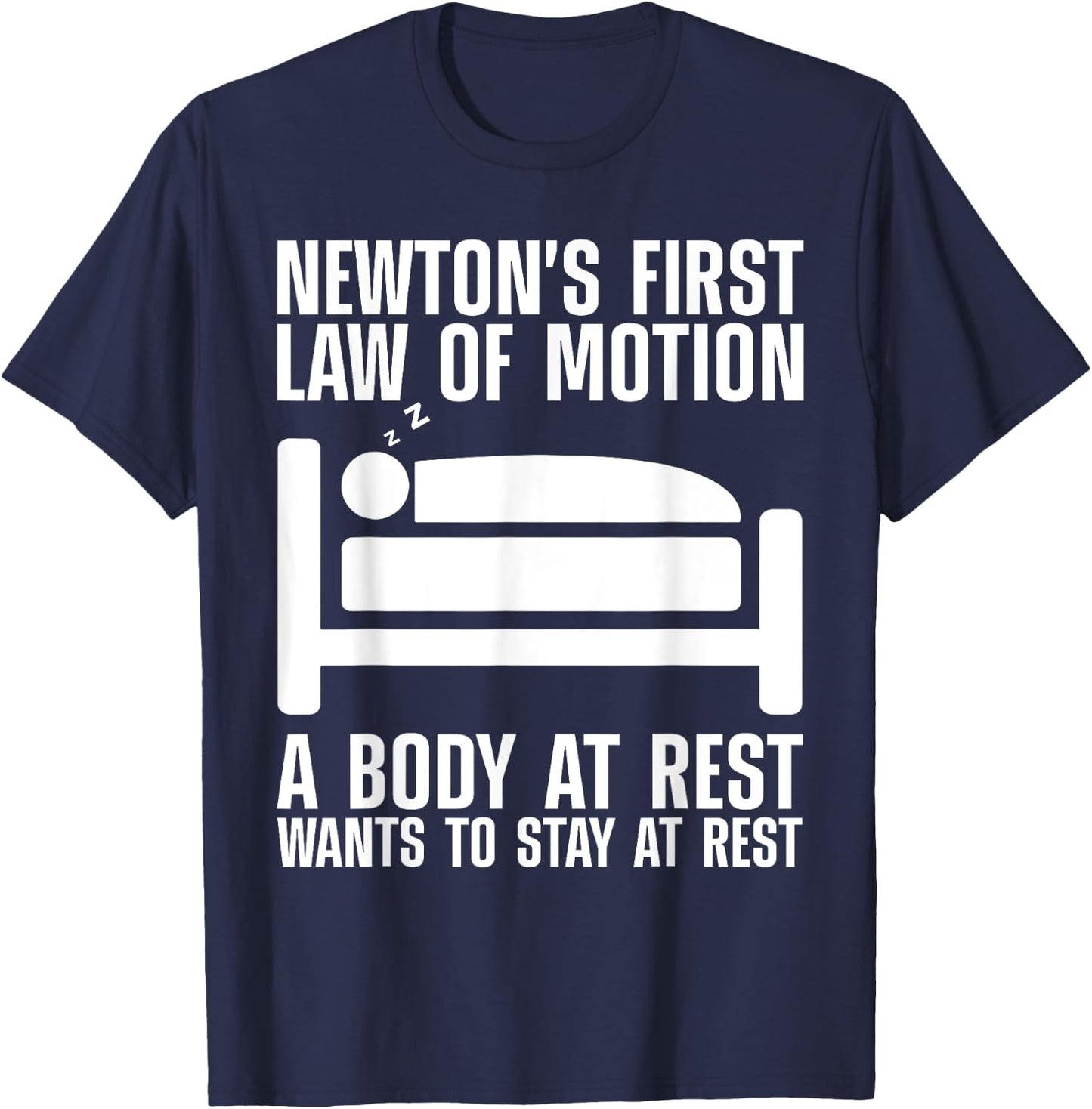 Cool Newton Law Art Women Newton Law Physics Lover T-Shirt - T-Shirt | Navy