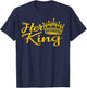 Her King His Queen Crown Valentine Couple Matching T-Shirt - T-Shirt | Navy