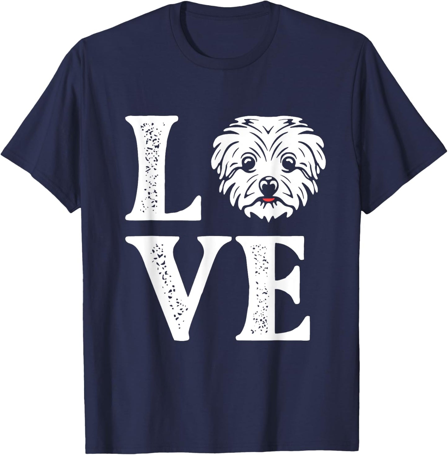 Love - Maltese Owner Puppy Lover Dog Lover Puppies Women Kids T-Shirt - T-Shirt | Navy