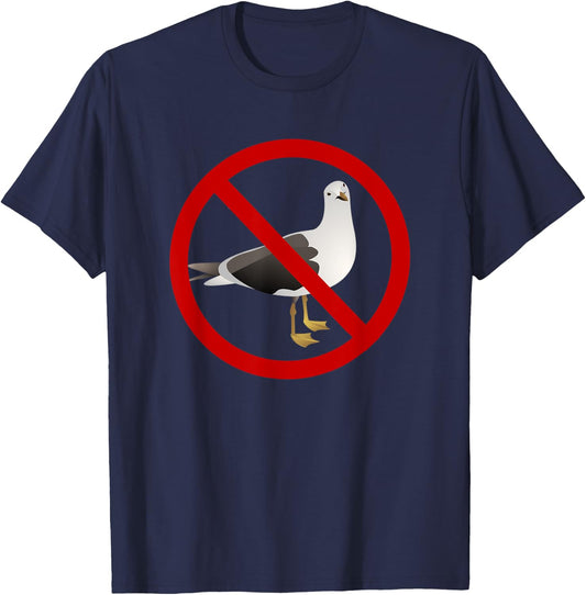 I Hate Seagulls T-Shirt - T-Shirt | Navy