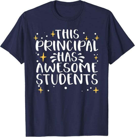 Cool Principal Art Women Assistant Principal Teacher T-Shirt - T-Shirt | Navy