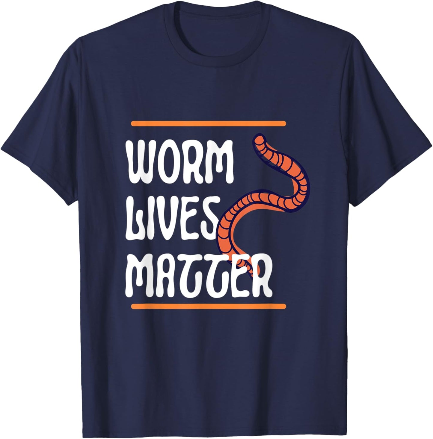 Worm Lives Matter Best of 2022 Wrap up Awareness T-Shirt - T-Shirt | Navy