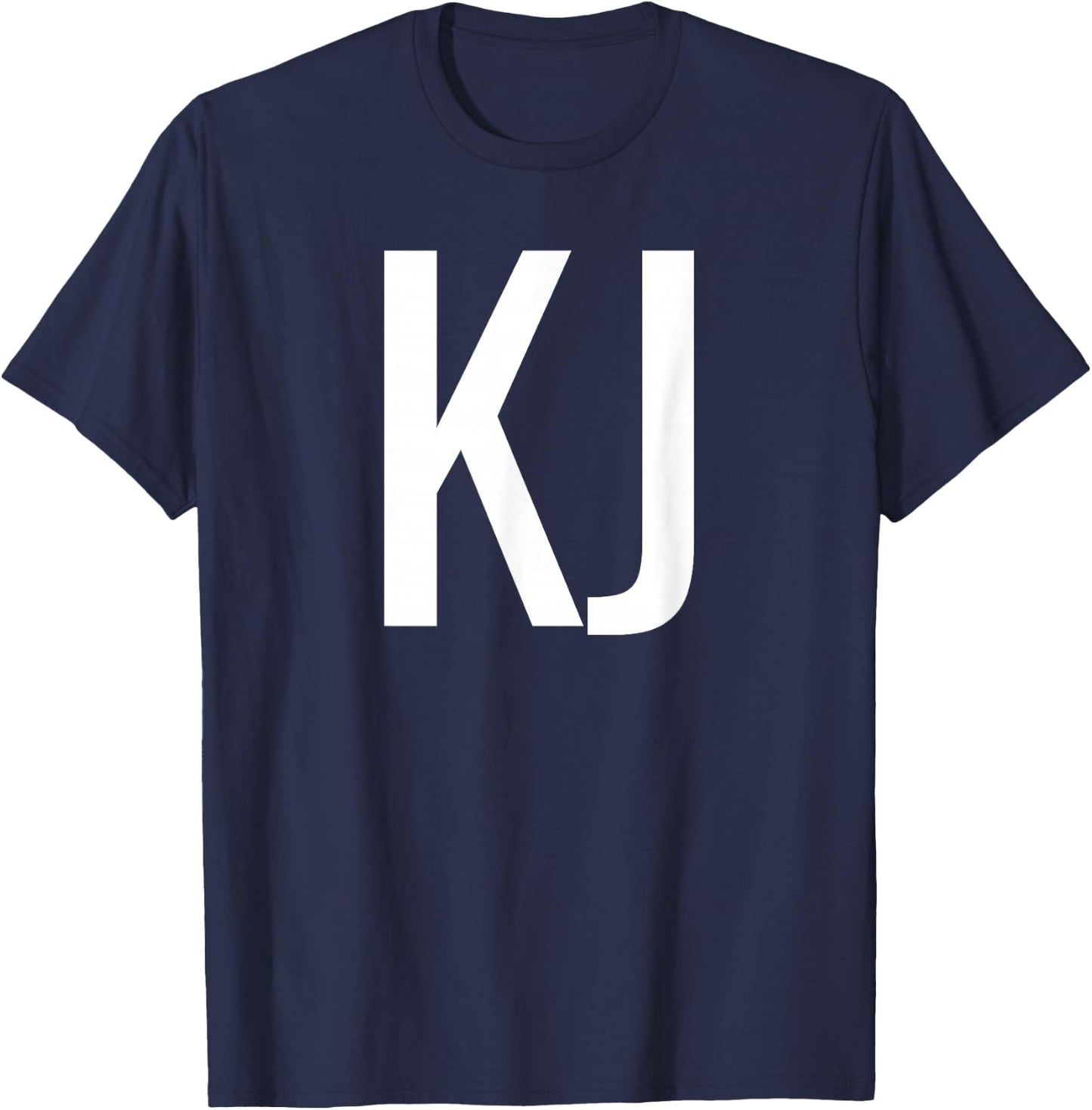 KJ Bold Font T-Shirt - T-Shirt | Navy
