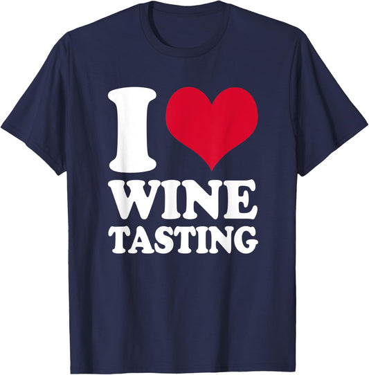 Sommelier I Love Wine Tasting Wine Taster T-Shirt - T-Shirt | Navy