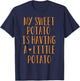 My Sweet Potato Is Having A Little Potato I Yam Pregnancy T-Shirt - T-Shirt | Navy