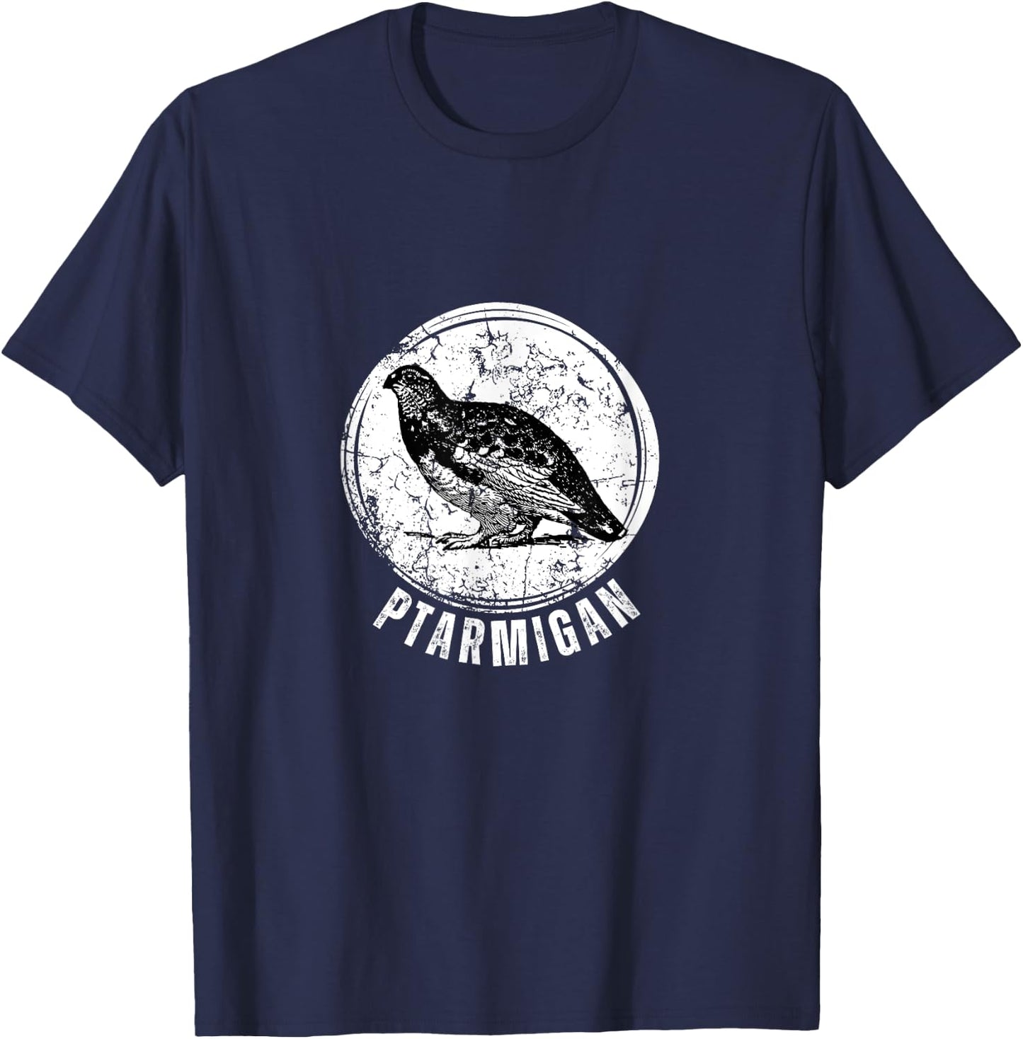 Ptarmigan Hunting Upland Game Hunting T-Shirt - T-Shirt | Navy