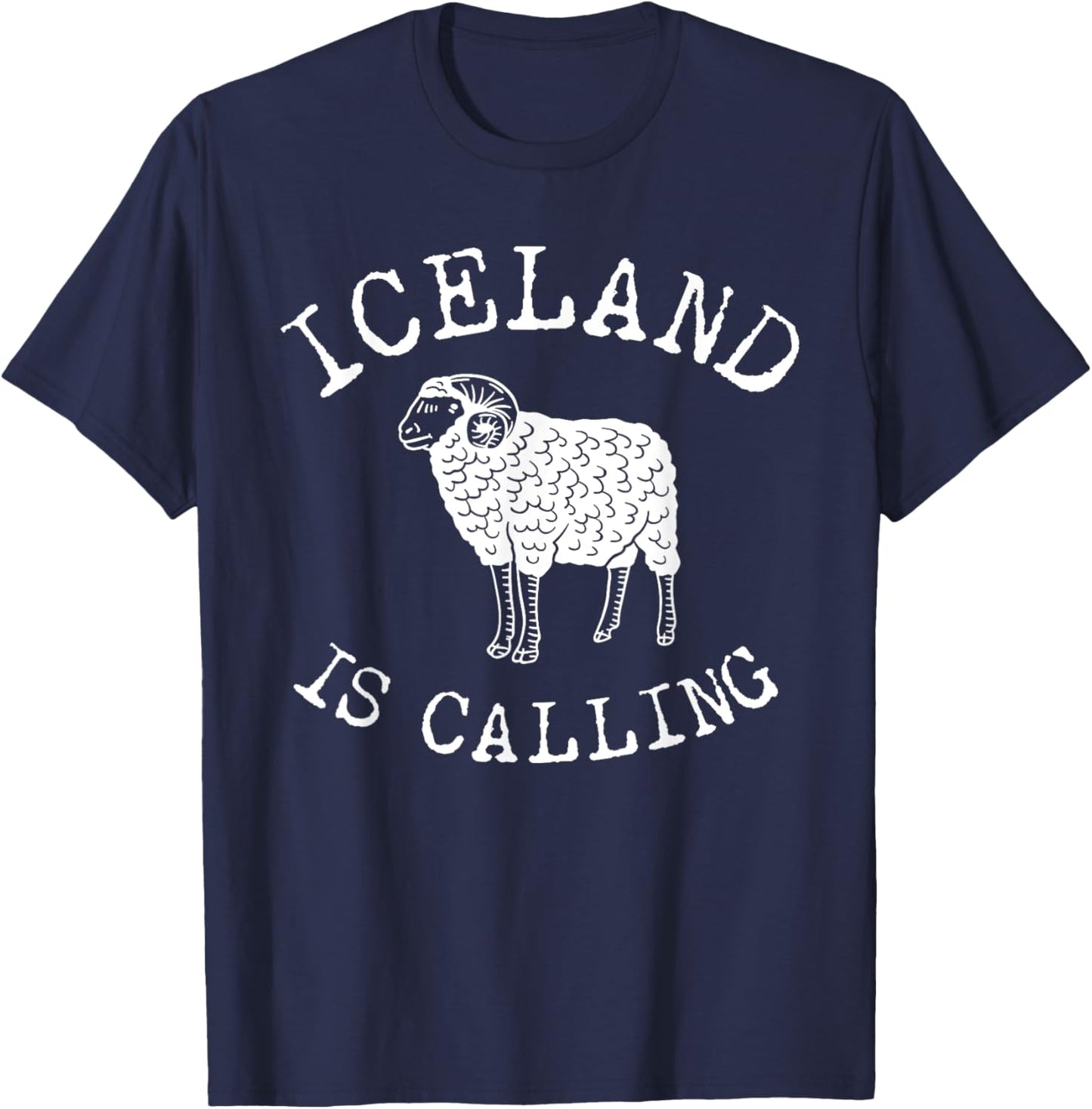 Icelandic Sheep Reykjavik Vacations Iceland T-Shirt - T-Shirt | Navy