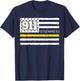 Funny 911 Dispatcher Art Men Women Dispatcher Appreciation T-Shirt - T-Shirt | Navy