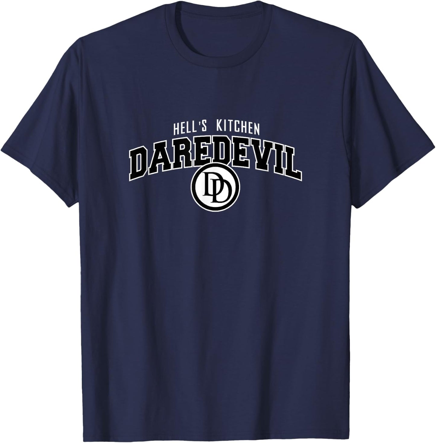 Marvel Comics Retro Classic Hell's Kitchen Daredevil Logo T-Shirt - T-Shirt | Navy