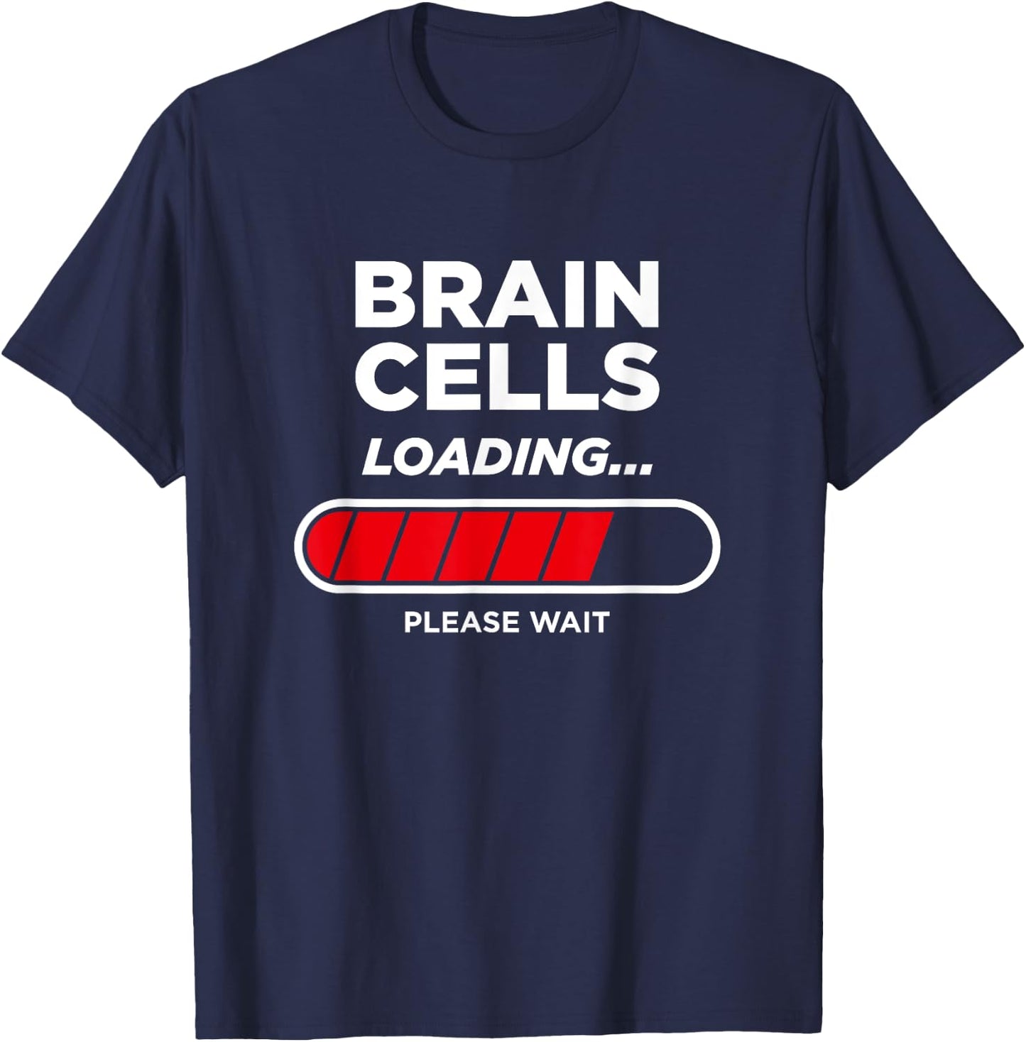 Brain Cells Loading T-Shirt - T-Shirt | Navy
