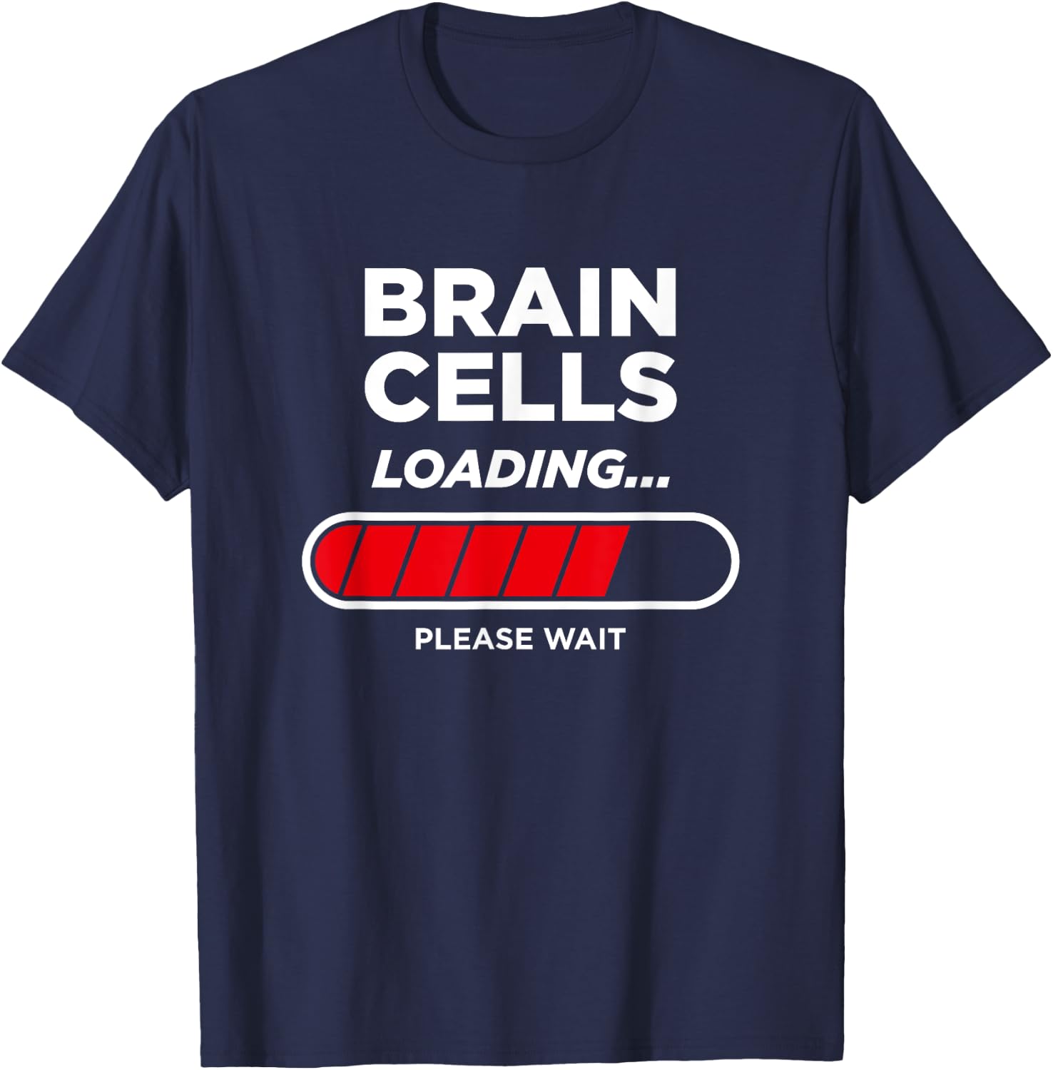 Brain Cells Loading T-Shirt - T-Shirt | Navy