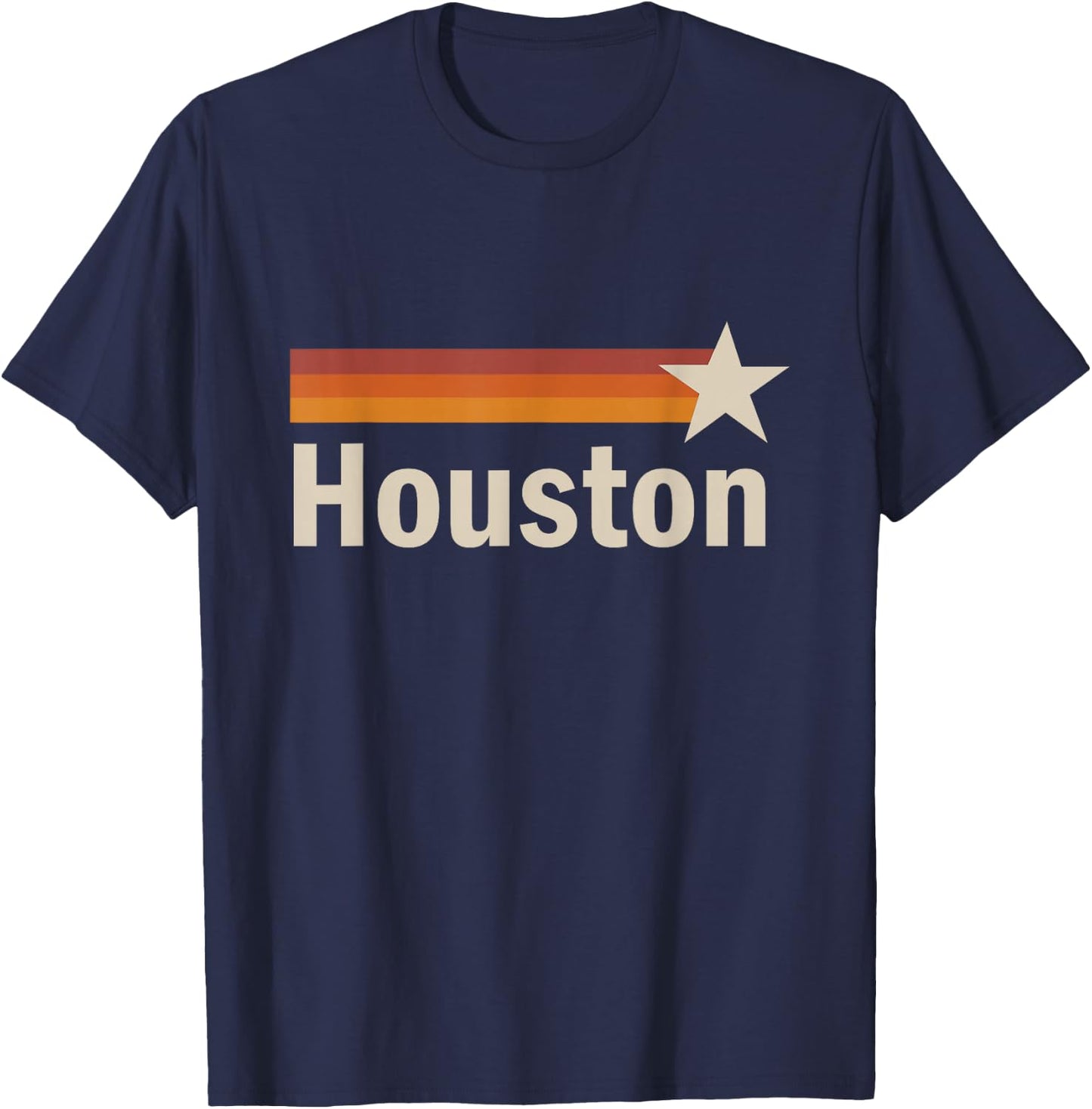 Vintage Houston Texas T-Shirt - T-Shirt | Navy