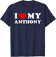 I Love My Anthony, I Heart My Anthony T-Shirt - T-Shirt | Navy