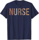 Leopard Nurse Day Appreciation Nurse Week For Work T-Shirt - T-Shirt | Navy