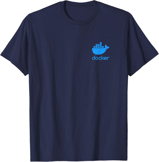 (DOUBLE SIDED) Docker - Software Programming and Developing T-Shirt - T-Shirt | Navy