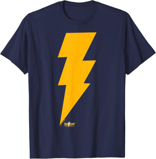Shazam! Fury of the Gods Halloween Lightning Bolt Epic Logo T-Shirt - T-Shirt | Navy
