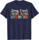 Funny Sorry I Can't I Have Plans With My Dog Mom Puppy Retro T-Shirt - T-Shirt | Navy