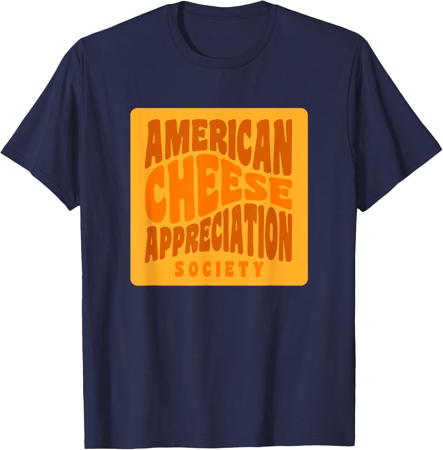 American Cheese Appreciation Society Grilled Cheese T-Shirt - T-Shirt | Navy