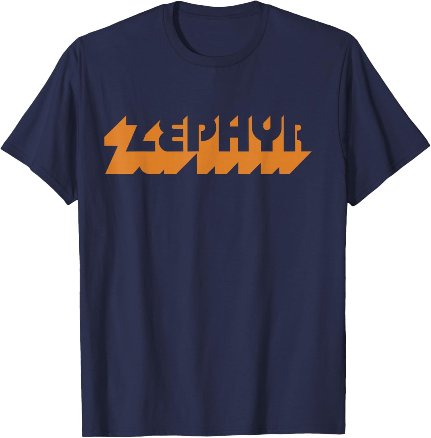 Zephyr Wind Classic Retro Team Vintage Skate Surf Vibe Style T-Shirt - T-Shirt | Navy