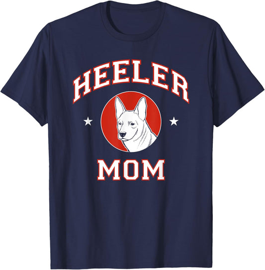 Australian Cattle Dog Mom Heeler Dog Mother Women Girls Kids T-Shirt - T-Shirt | Navy