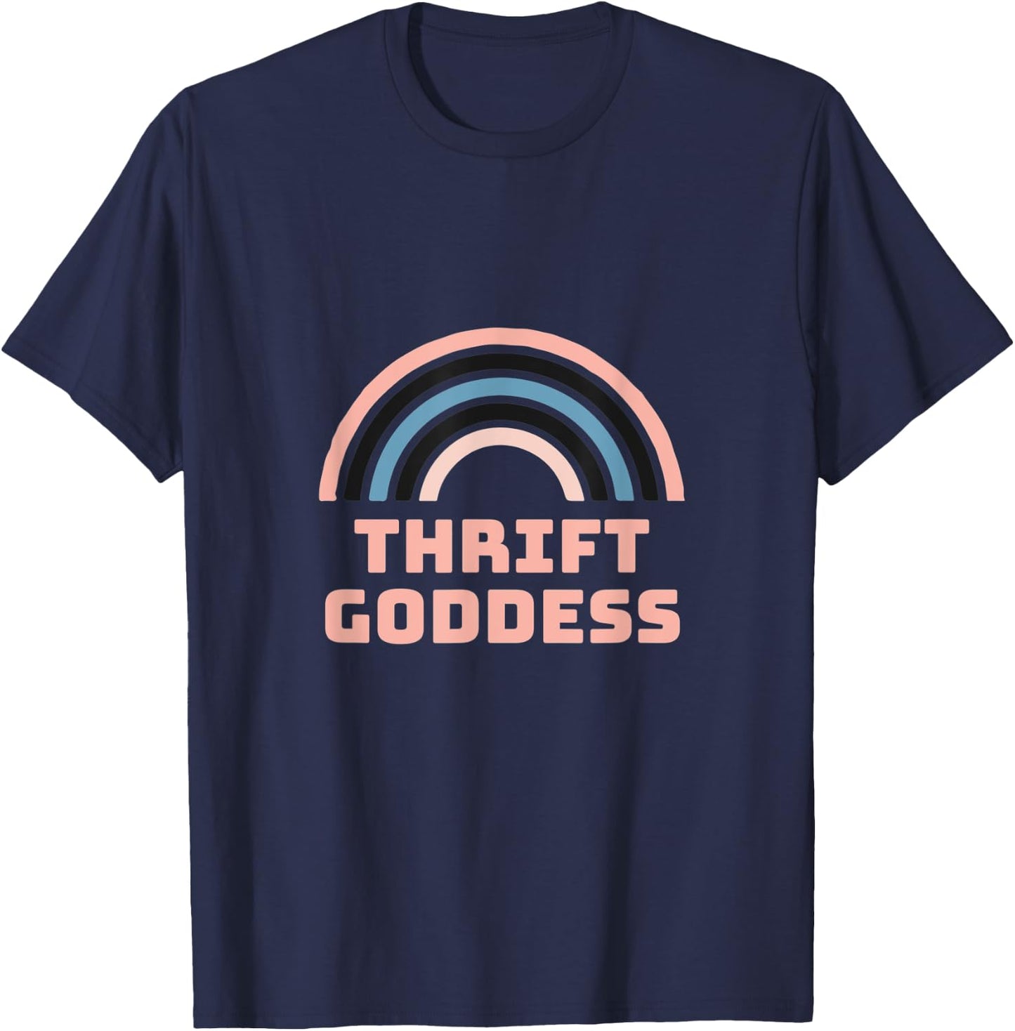 Thrift Goddess Rainbow T-Shirt - T-Shirt | Navy