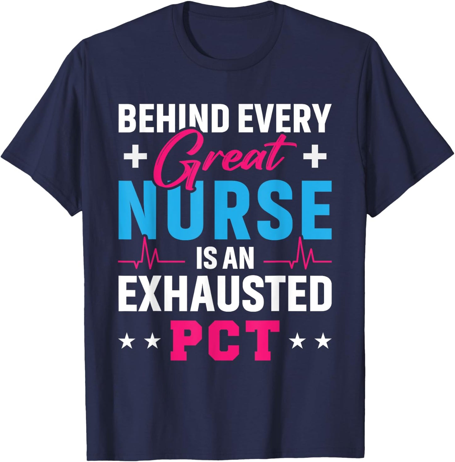 Patient Care Technician Badge Patient Care Appreciation PCT T-Shirt - T-Shirt | Navy