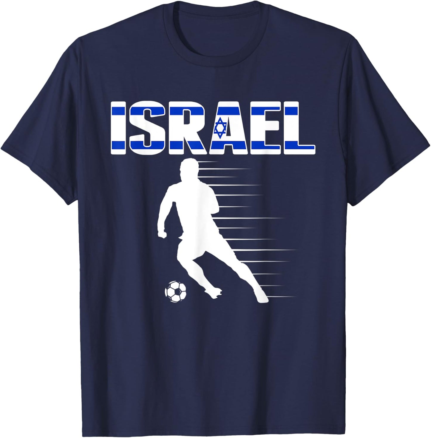 Israel Soccer Lovers Jersey - Support Israeli Football Team T-Shirt - T-Shirt | Navy