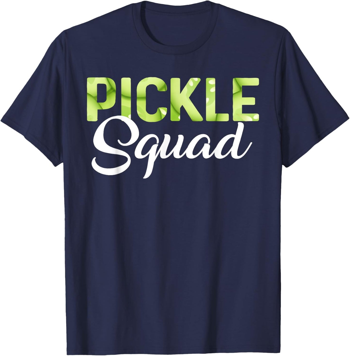 Funny Pickle Cucumber Vegan Squad Green Grocer Green Farm T-Shirt - T-Shirt | Navy