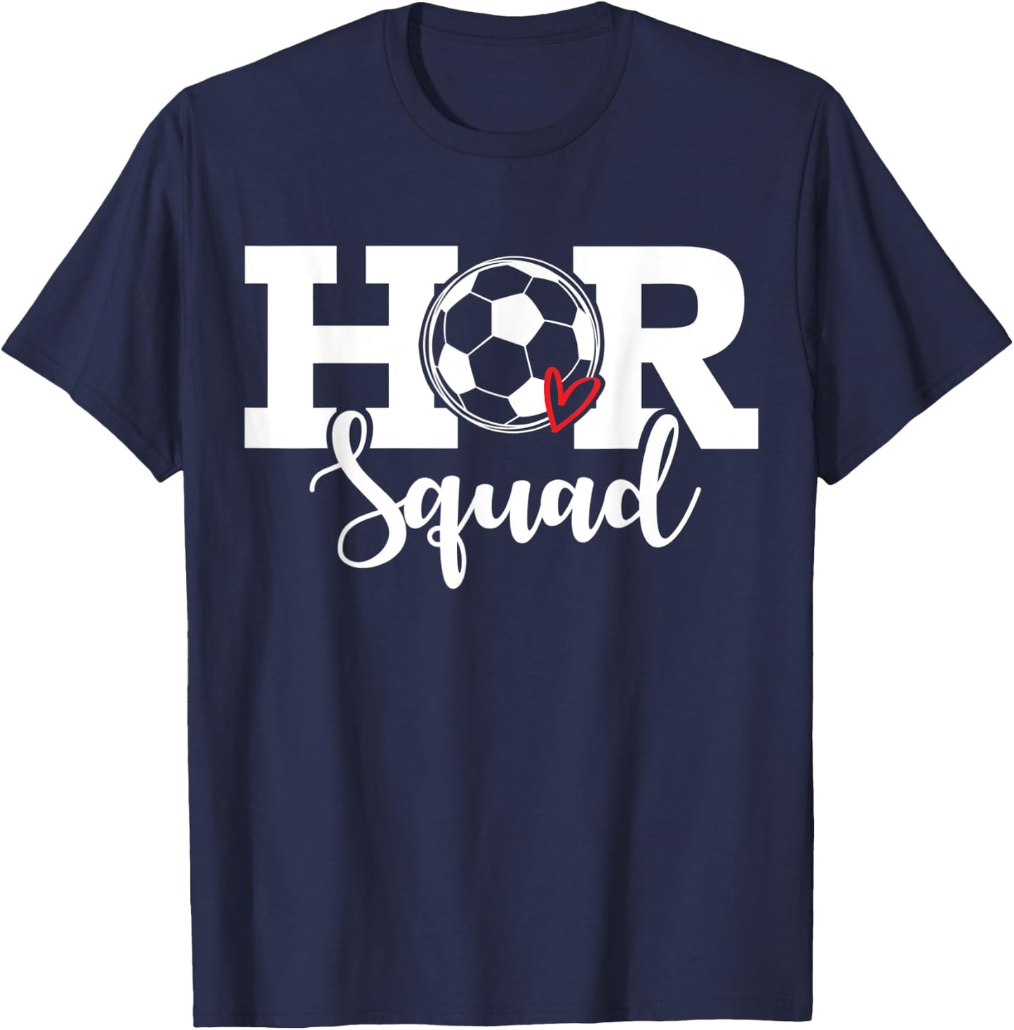 HR Squad Soccer Costume Funny Human Resource T-Shirt - T-Shirt | Navy