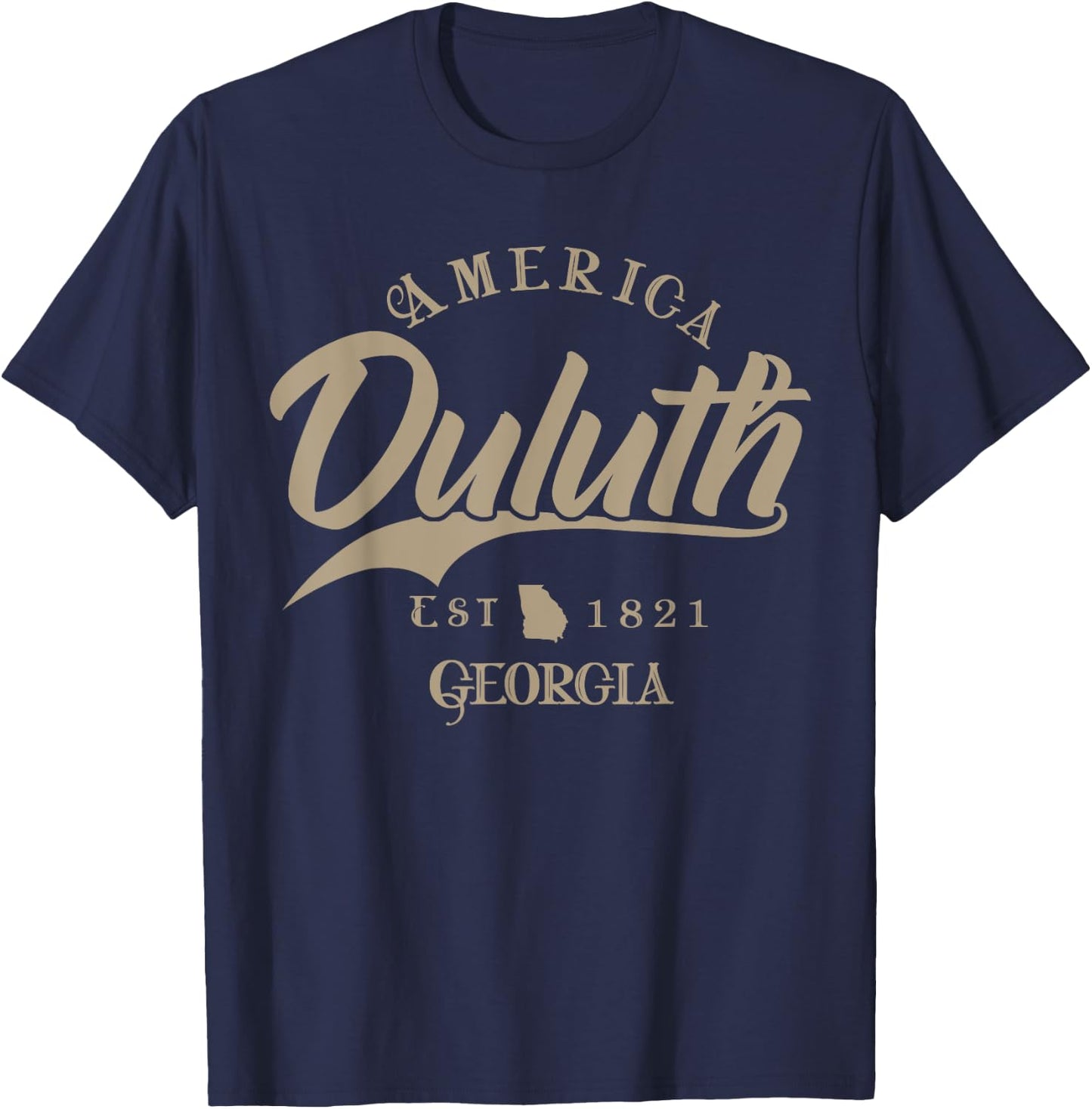 Duluth GA | Georgia T-Shirt - T-Shirt | Navy