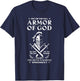 Put On The Pull Armor Of God Christian Jesus T-Shirt - T-Shirt | Navy