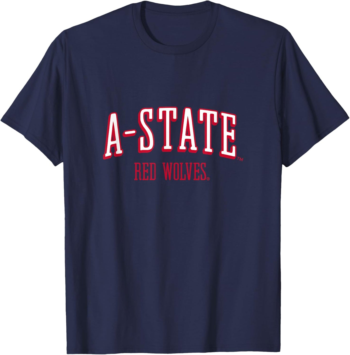 Arkansas State Wolves | Official NCAA University | RYLAKS07 T-Shirt - T-Shirt | Navy