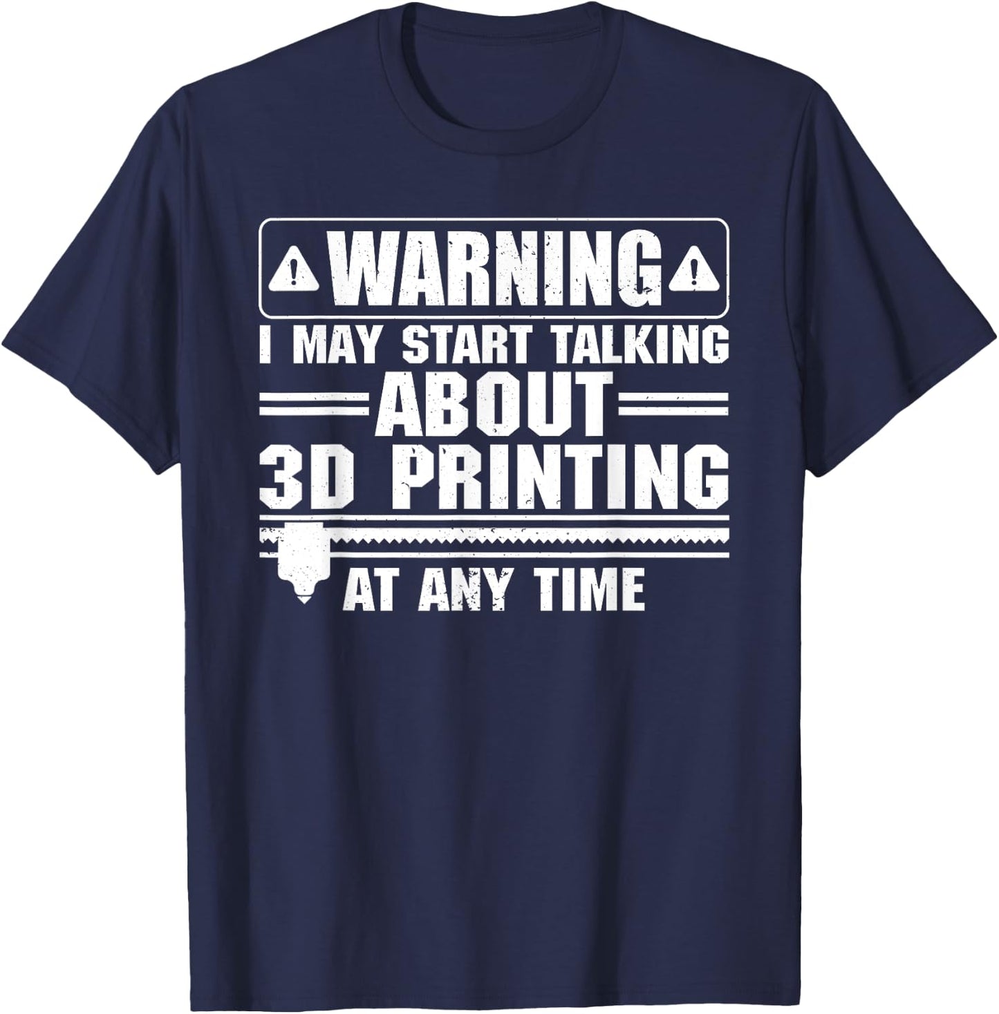 Funny 3D Printer Art Women 3D Printing Worker Lover T-Shirt - T-Shirt | Navy