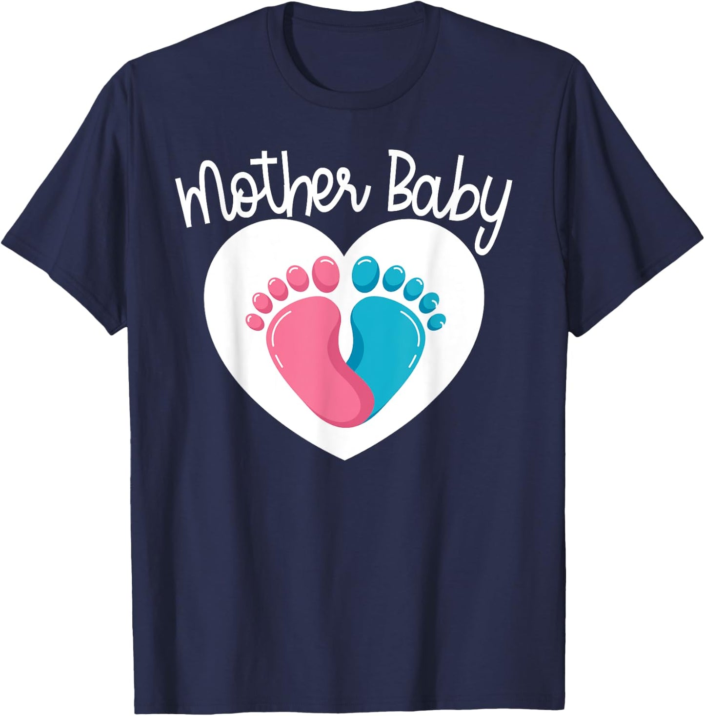 Mother Baby Nurse Appreciation Postpartum Team Nursing Squad T-Shirt - T-Shirt | Navy