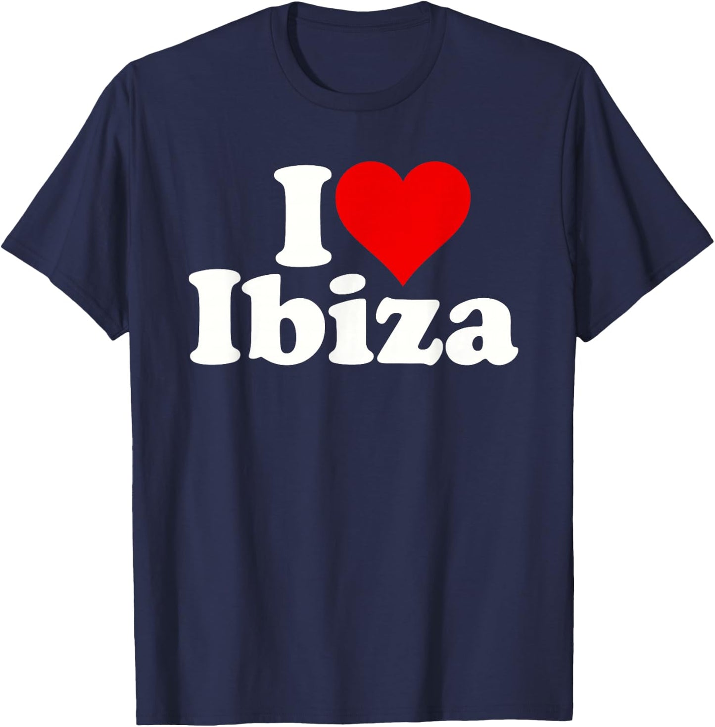I Love Heart Ibiza Spain Balearic Islands T-Shirt - T-Shirt | Navy