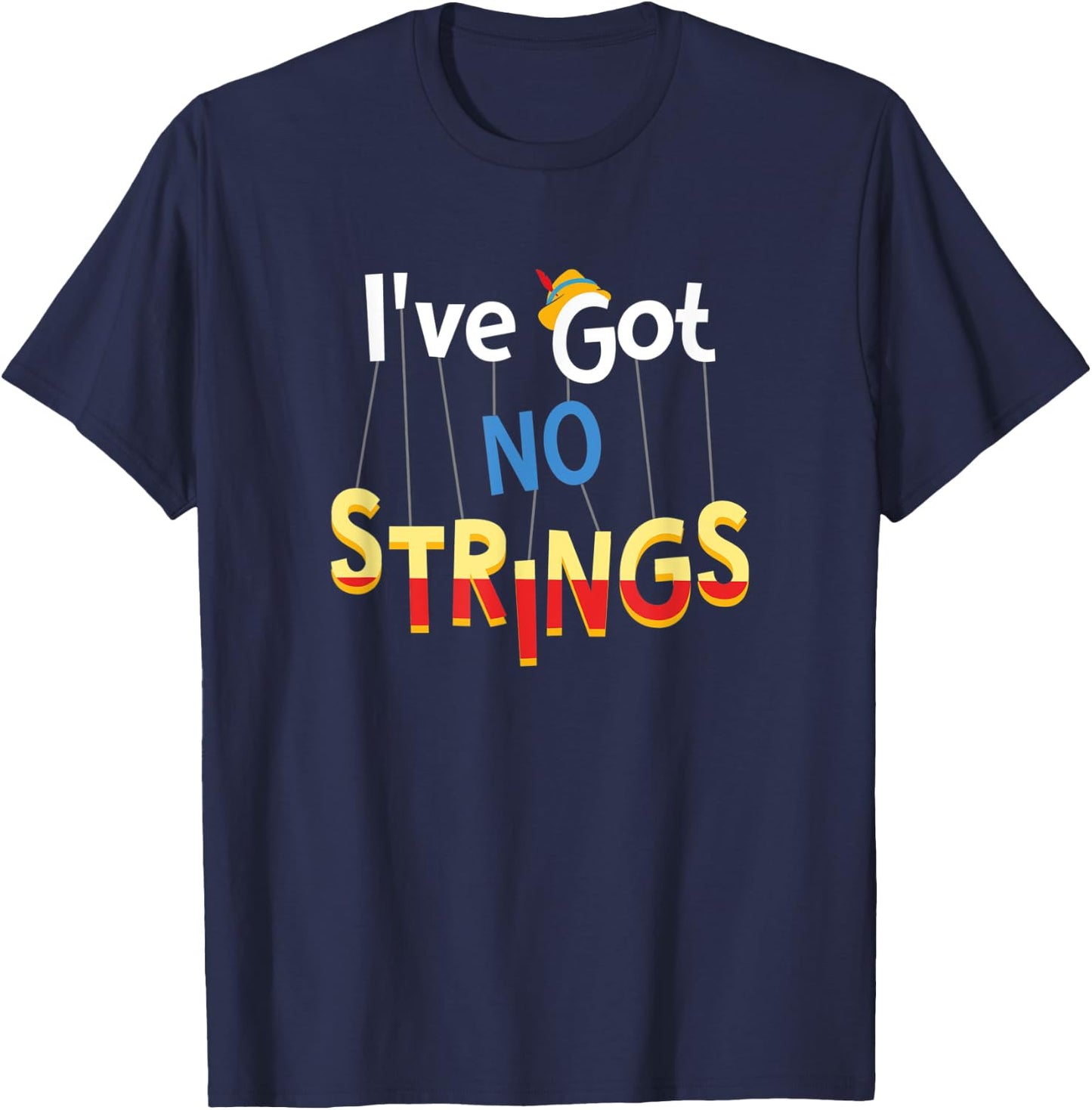 I've Got No Strings T-Shirt - T-Shirt | Navy