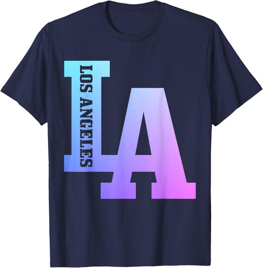 Los Angeles California LA Vintage Pride T-Shirt - T-Shirt | Navy