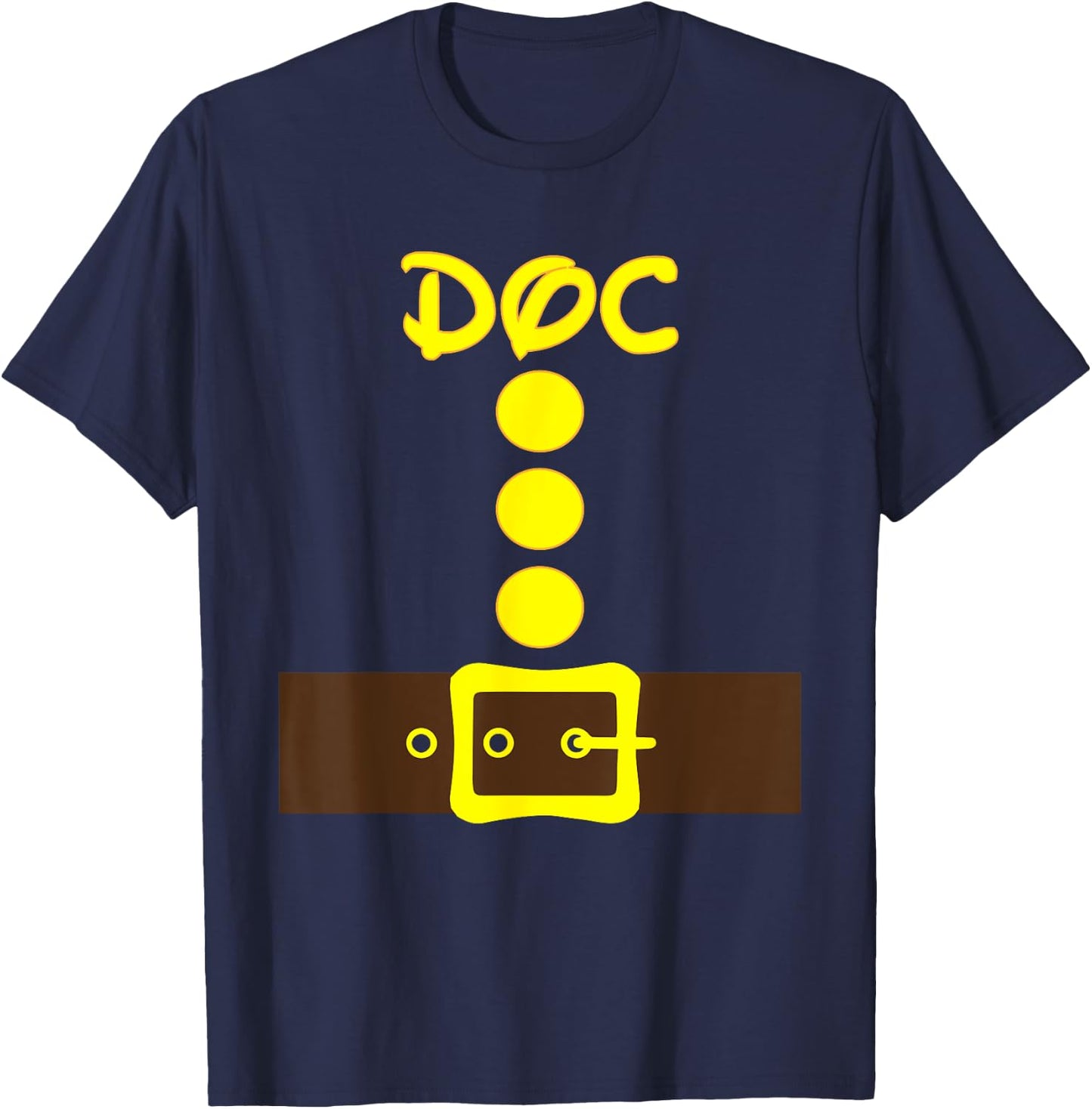 Dwarf Easy Halloween Costume Men Women Kids Matching Color T-Shirt - T-Shirt | Navy