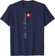 Antigua and Barbuda Signature Flag Pole Patriotic T-Shirt - T-Shirt | Navy