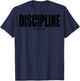 Fitness Quote Y2K Gym Training Back Print Yoga Sport Workout T-Shirt - T-Shirt | Navy