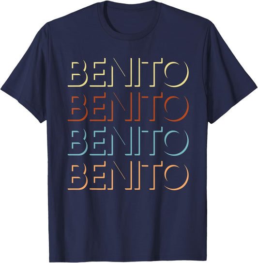 Benito First Name My Personalized Named T-Shirt - T-Shirt | Navy