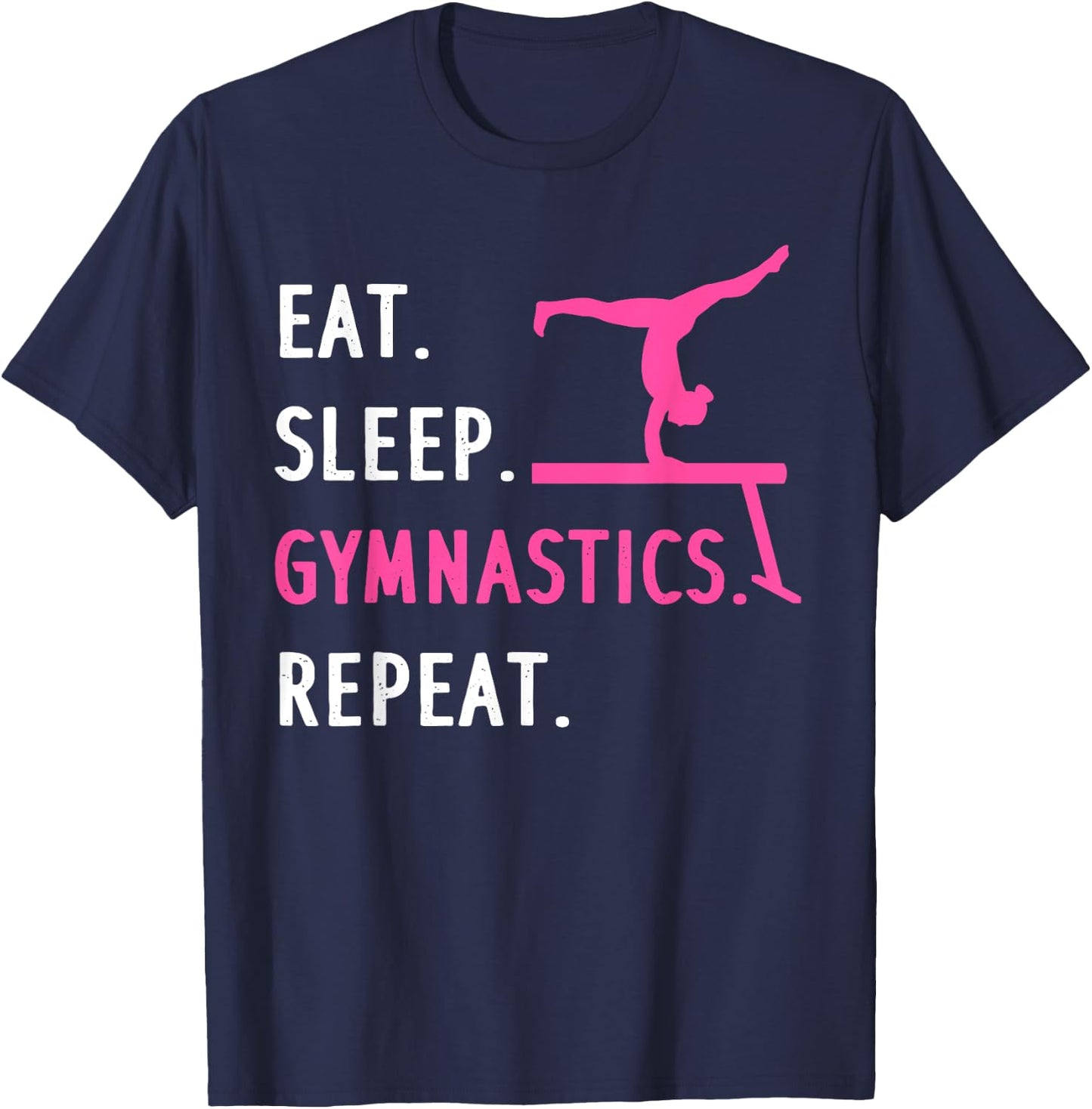 Funny Gymnastics Girls Gymnast Handstand Tumbling T-Shirt - T-Shirt | Navy
