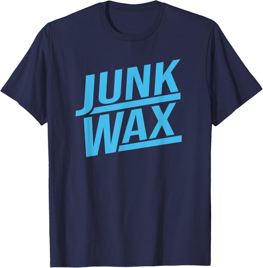 Junk Wax Funny Baseball Card Collector Trading Cards T-Shirt - T-Shirt | Navy