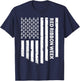 Red Ribbon Week Awareness American Flag Vintage Distressed T-Shirt - T-Shirt | Navy