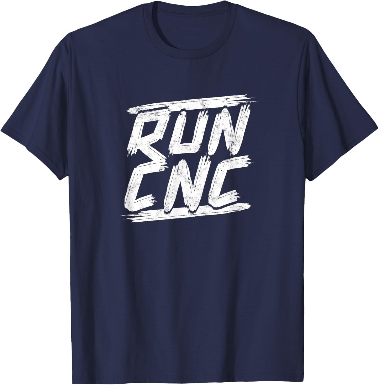 Run CNC - mechanical engineering T-Shirt - T-Shirt | Navy