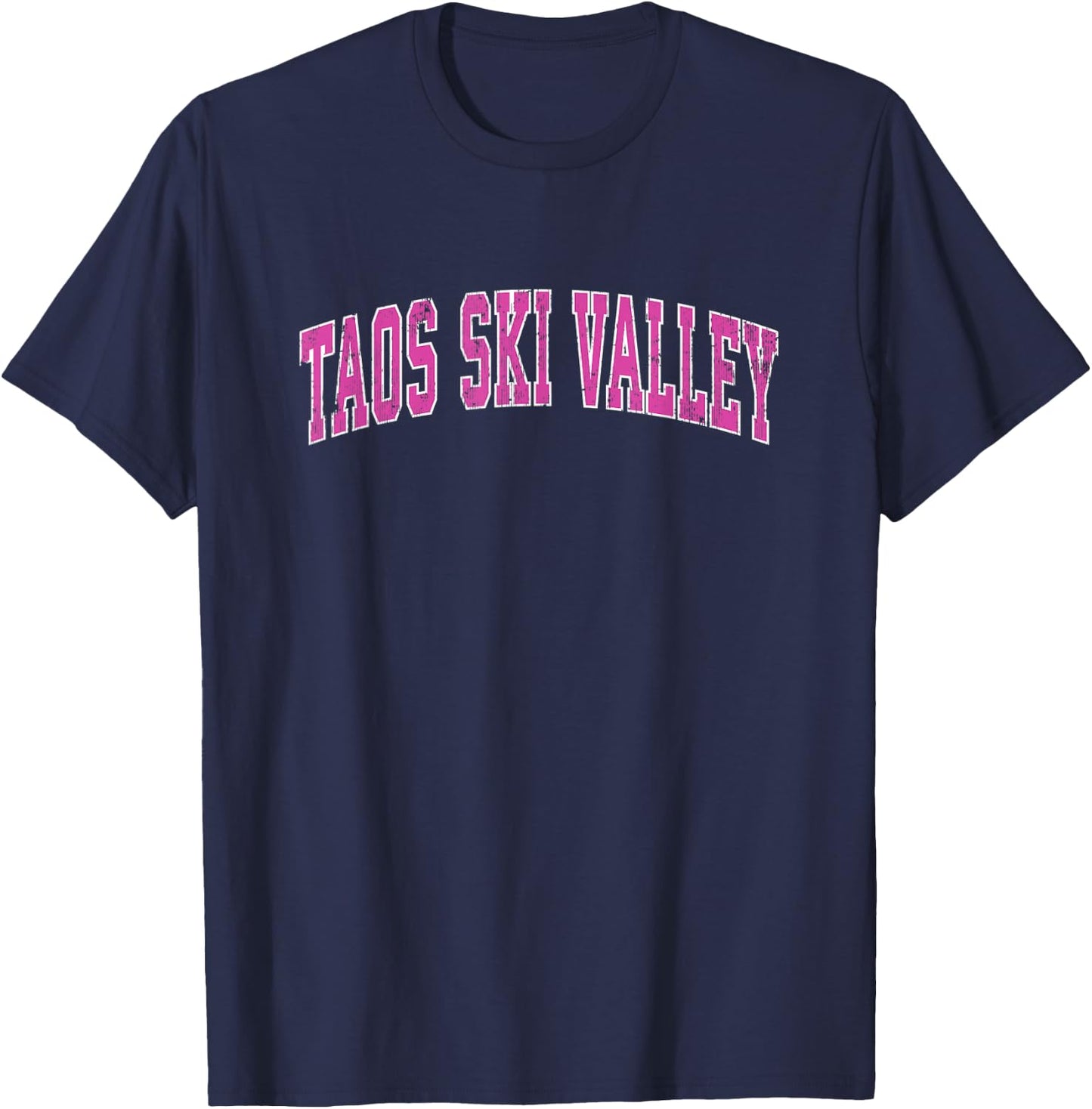 Taos Ski Valley New Mexico NM Vintage Sports Design Pink Des T-Shirt - T-Shirt | Navy