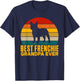 Best Frenchie Grandpa Ever Frenchie Grandpa T-Shirt - T-Shirt | Navy