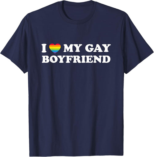 I Love My Gay Boyfriend Funny Gay Pride Rainbow